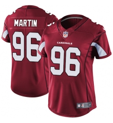 Women's Nike Arizona Cardinals #96 Kareem Martin Red Team Color Vapor Untouchable Limited Player NFL Jersey