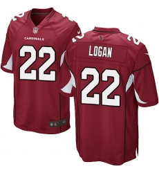 Men's Nike Arizona Cardinals #22 T. J. Logan Game Red Team Color NFL Jersey