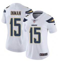 Women's Nike Los Angeles Chargers #15 Dontrelle Inman White Vapor Untouchable Limited Player NFL Jersey