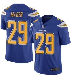 Youth Nike Los Angeles Chargers #29 Craig Mager Limited Electric Blue Rush Vapor Untouchable NFL Jersey