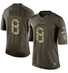Youth Nike Los Angeles Chargers #8 Drew Kaser Elite Green Salute to Service NFL Jersey
