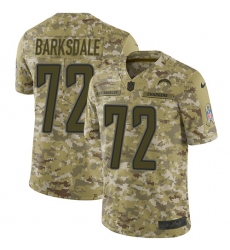 Men's Nike Los Angeles Chargers #72 Joe Barksdale Limited Camo 2018 Salute to Service NFL Jersey