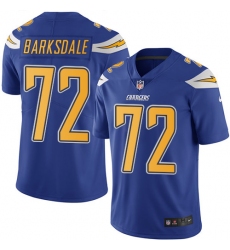 Youth Nike Los Angeles Chargers #72 Joe Barksdale Limited Electric Blue Rush Vapor Untouchable NFL Jersey