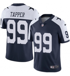Youth Nike Dallas Cowboys #99 Charles Tapper Navy Blue Throwback Alternate Vapor Untouchable Limited Player NFL Jersey