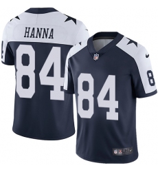 Youth Nike Dallas Cowboys #84 James Hanna Navy Blue Throwback Alternate Vapor Untouchable Limited Player NFL Jersey