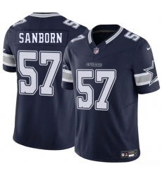 Men's Dallas Cowboys #57 Jack Sanborn Navy 2025 F.U.S.E. Vapor Untouchable Limited Football Stitched Jersey