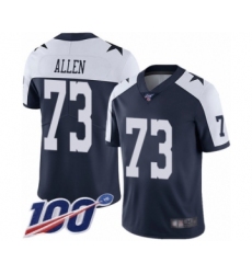 Men's Dallas Cowboys #73 Larry Allen Navy Blue Throwback Alternate Vapor Untouchable Limited Player 100th Season Football Jersey