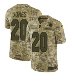 Men's Nike Miami Dolphins #20 Reshad Jones Limited Camo 2018 Salute to Service NFL Jersey