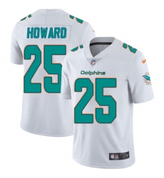 Youth Nike Miami Dolphins #25 Xavien Howard White Vapor Untouchable Limited Player NFL Jersey