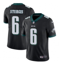 Youth Nike Philadelphia Eagles #6 Caleb Sturgis Black Alternate Vapor Untouchable Limited Player NFL Jersey