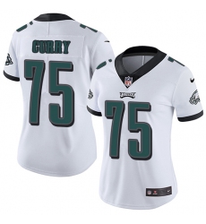 Women's Nike Philadelphia Eagles #75 Vinny Curry White Vapor Untouchable Limited Player NFL Jersey