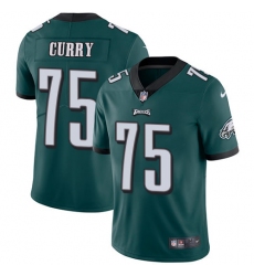 Youth Nike Philadelphia Eagles #75 Vinny Curry Midnight Green Team Color Vapor Untouchable Limited Player NFL Jersey
