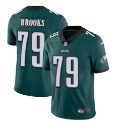 Men's Nike Philadelphia Eagles #79 Brandon Brooks Midnight Green Team Color Vapor Untouchable Limited Player NFL Jersey