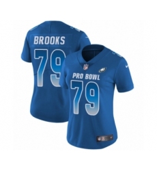 Women's Nike Philadelphia Eagles #79 Brandon Brooks Limited Royal Blue NFC 2019 Pro Bowl NFL Jersey
