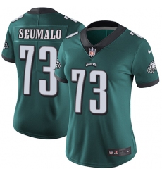 Women's Nike Philadelphia Eagles #73 Isaac Seumalo Midnight Green Team Color Vapor Untouchable Limited Player NFL Jersey