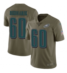 Youth Nike Philadelphia Eagles #60 Chuck Bednarik Limited Olive 2017 Salute to Service NFL Jersey
