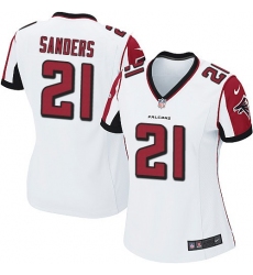 Women's Nike Atlanta Falcons #21 Deion Sanders Game White NFL Jersey