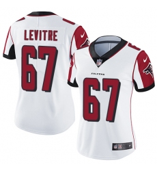 Women's Nike Atlanta Falcons #67 Andy Levitre White Vapor Untouchable Limited Player NFL Jersey
