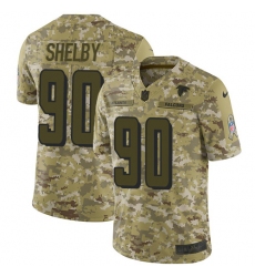 Youth Nike Atlanta Falcons #90 Derrick Shelby Limited Camo 2018 Salute to Service NFL Jersey