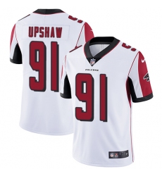 Men's Nike Atlanta Falcons #91 Courtney Upshaw White Vapor Untouchable Limited Player NFL Jersey