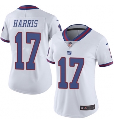 Women's Nike New York Giants #17 Dwayne Harris Limited White Rush Vapor Untouchable NFL Jersey
