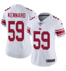 Women's Nike New York Giants #59 Devon Kennard White Vapor Untouchable Limited Player NFL Jersey