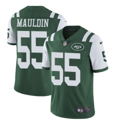 Youth Nike New York Jets #55 Lorenzo Mauldin Green Team Color Vapor Untouchable Limited Player NFL Jersey