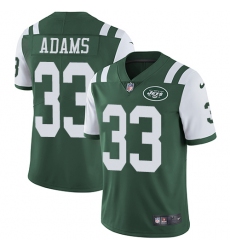 Youth Nike New York Jets #33 Jamal Adams Green Team Color Vapor Untouchable Limited Player NFL Jersey