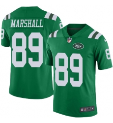 Men's Nike New York Jets #89 Jalin Marshall Limited Green Rush Vapor Untouchable NFL Jersey