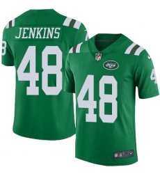 Youth Nike New York Jets #48 Jordan Jenkins Limited Green Rush Vapor Untouchable NFL Jersey