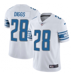 Men's Nike Detroit Lions #28 Quandre Diggs Limited White Vapor Untouchable NFL Jersey