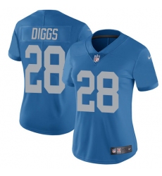 Women's Nike Detroit Lions #28 Quandre Diggs Limited Blue Alternate Vapor Untouchable NFL Jersey