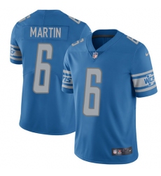 Men's Nike Detroit Lions #6 Sam Martin Limited Light Blue Team Color Vapor Untouchable NFL Jersey