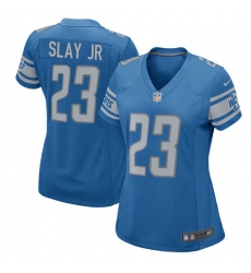 Women's Nike Detroit Lions #23 Darius Slay Game Light Blue Team Color NFL Jersey