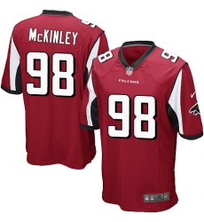 Men's Nike Atlanta Falcons #98 Takkarist McKinley Game Red Team Color NFL Jersey