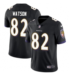 Youth Nike Baltimore Ravens #82 Benjamin Watson Black Alternate Vapor Untouchable Limited Player NFL Jersey