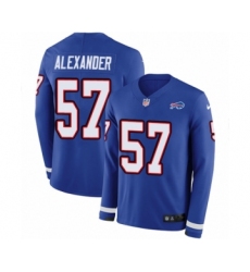 Men's Nike Buffalo Bills #57 Lorenzo Alexander Limited Royal Blue Therma Long Sleeve NFL Jersey