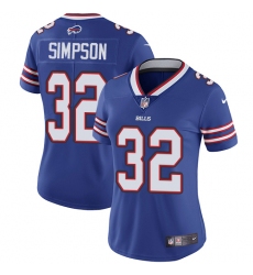 Women's Nike Buffalo Bills #32 O. J. Simpson Royal Blue Team Color Vapor Untouchable Limited Player NFL Jersey
