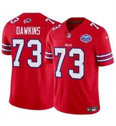 Men's Buffalo Bills #73 Dion Dawkins Red 2025 F.U.S.E. With Farewell Vapor Untouchable Limited Football Stitched Jersey