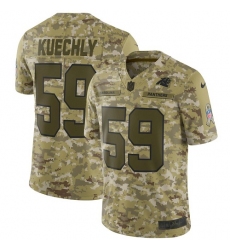 Youth Nike Carolina Panthers #59 Luke Kuechly Limited Camo 2018 Salute to Service NFL Jersey