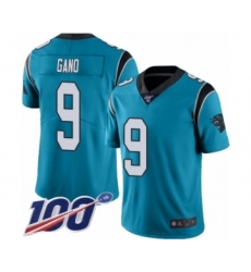 Men's Carolina Panthers #9 Graham Gano Limited Blue Rush Vapor Untouchable 100th Season Football Jersey
