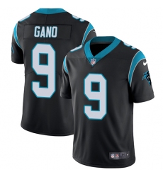 Men's Nike Carolina Panthers #9 Graham Gano Black Team Color Vapor Untouchable Limited Player NFL Jersey