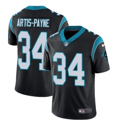 Youth Nike Carolina Panthers #34 Cameron Artis-Payne Black Team Color Vapor Untouchable Limited Player NFL Jersey