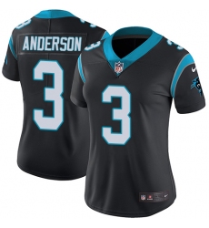 Women's Nike Carolina Panthers #3 Derek Anderson Black Team Color Vapor Untouchable Limited Player NFL Jersey