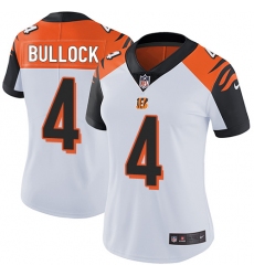 Women's Nike Cincinnati Bengals #4 Randy Bullock Elite White NFL Jersey