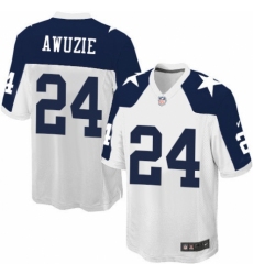 Men's Nike Dallas Cowboys #24 Chidobe Awuzie Game White Throwback Alternate NFL Jersey