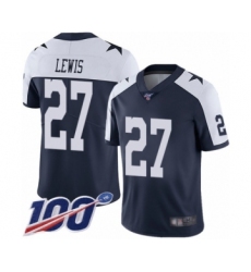 Men's Dallas Cowboys #27 Jourdan Lewis Navy Blue Throwback Alternate Vapor Untouchable Limited Player 100th Season Football Jersey
