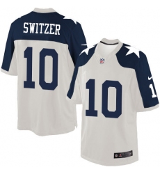 Men's Nike Dallas Cowboys #10 Ryan Switzer Limited White Throwback Alternate NFL Jersey