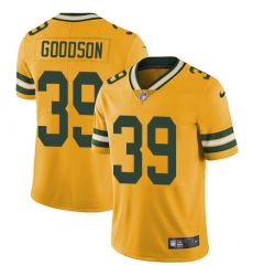 Men's Nike Green Bay Packers #39 Demetri Goodson Limited Gold Rush Vapor Untouchable NFL Jersey