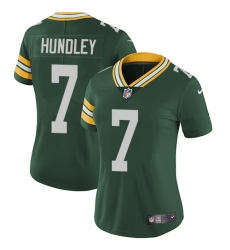 Women's Nike Green Bay Packers #7 Brett Hundley Green Team Color Vapor Untouchable Limited Player NFL Jersey